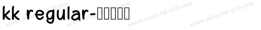 kk regular字体转换
